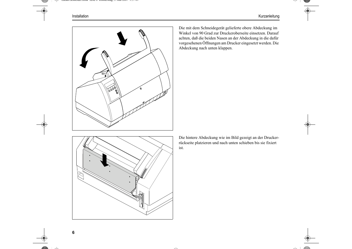 Dascom T2150S Quick Start Guide Cutter Option User Manual | Page 30 / 104