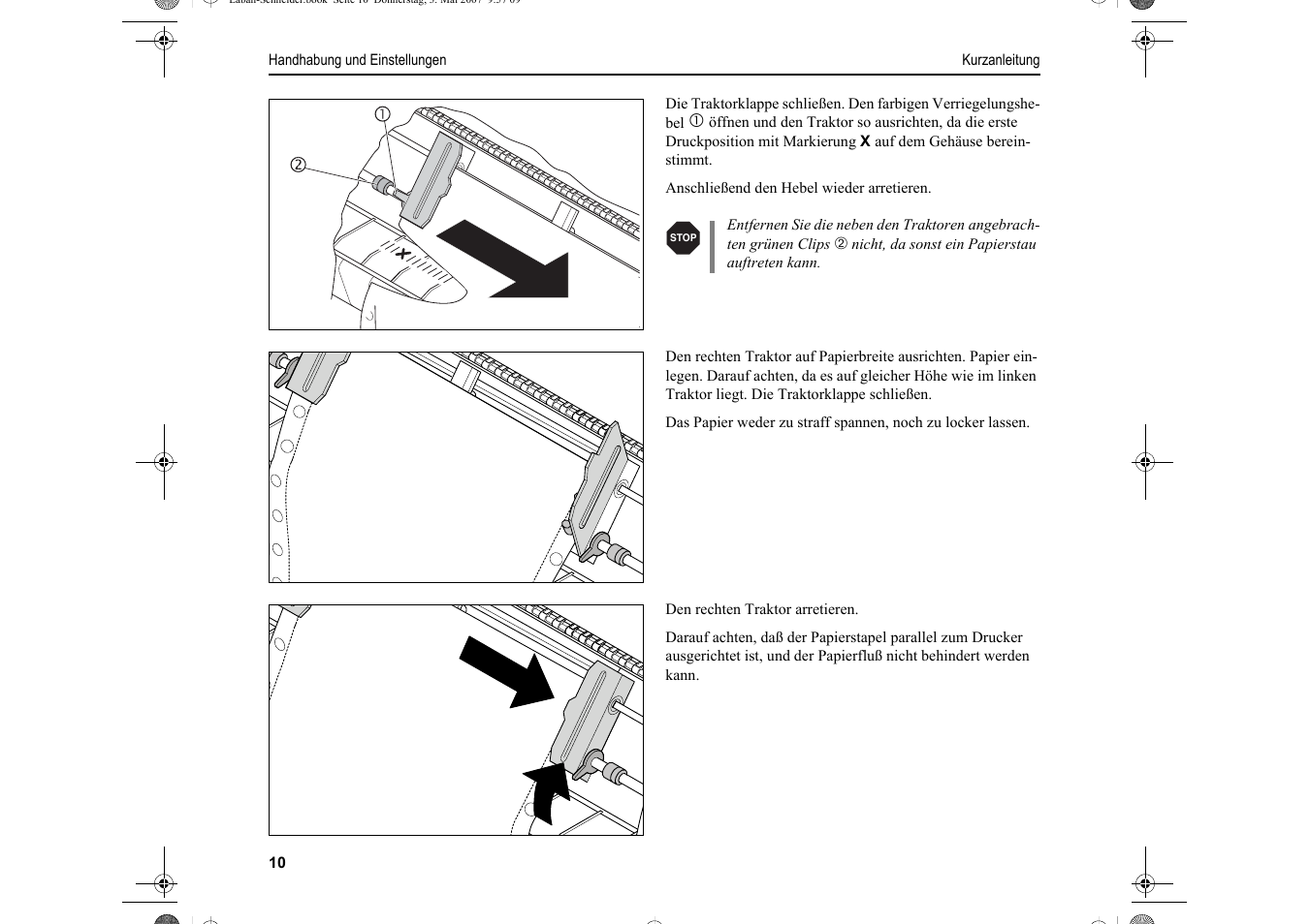 Dascom T2150S Quick Start Guide Cutter Option User Manual | Page 34 / 104