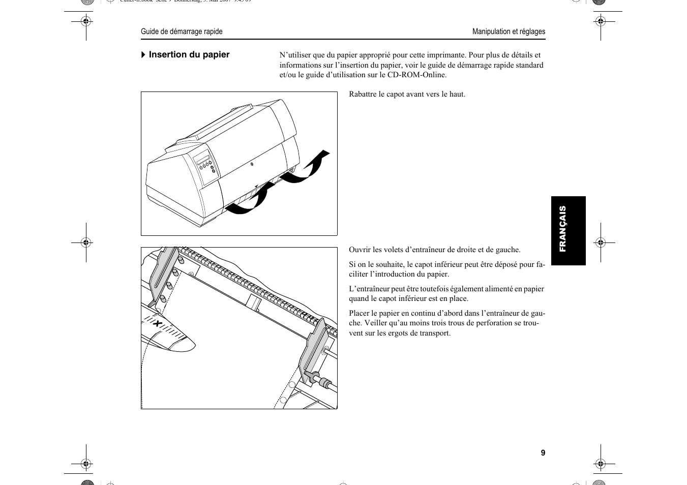 Dascom T2150S Quick Start Guide Cutter Option User Manual | Page 53 / 104