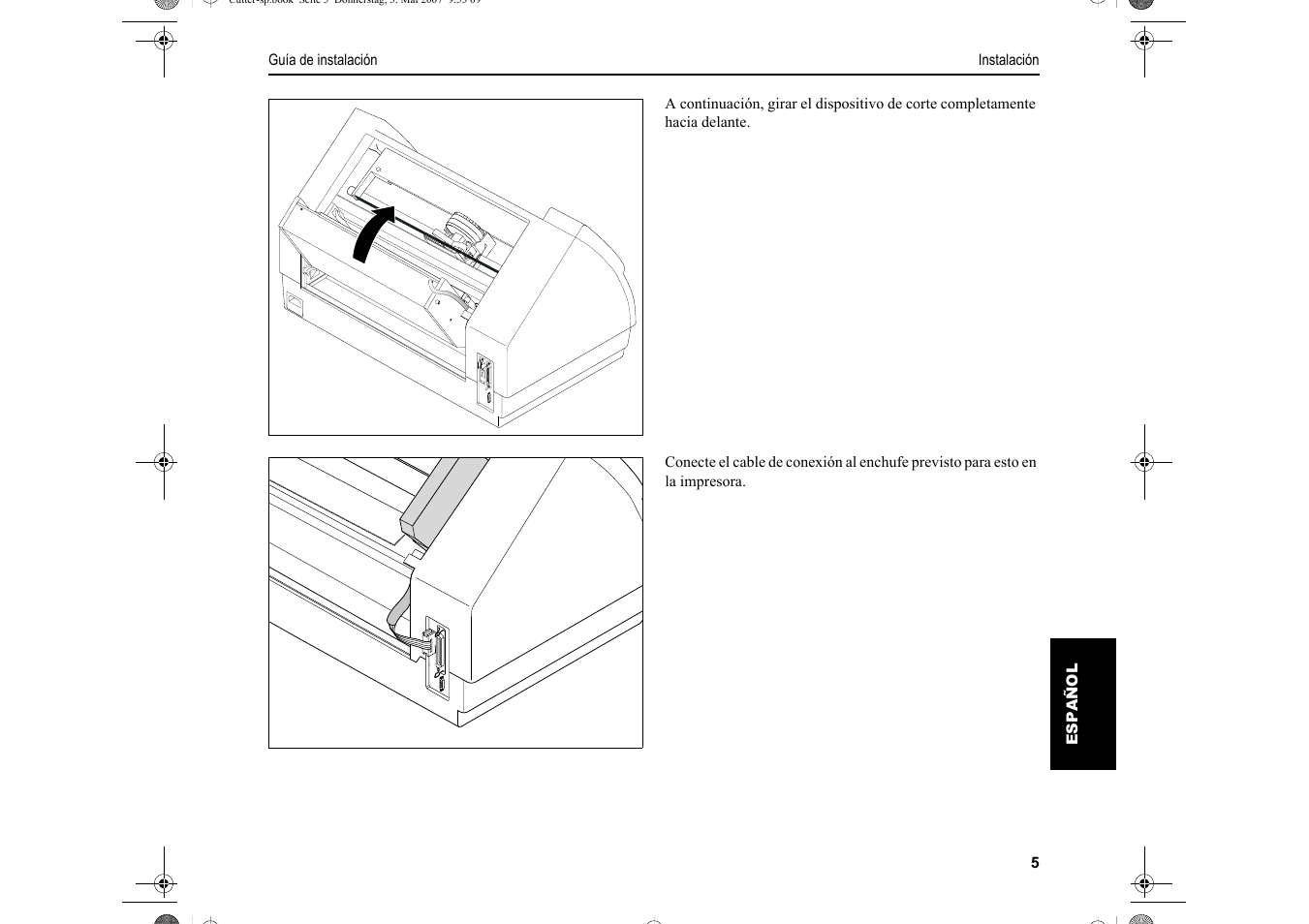 Dascom T2150S Quick Start Guide Cutter Option User Manual | Page 89 / 104