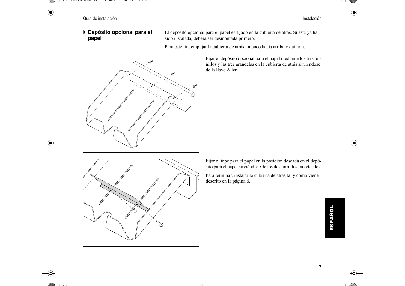 Dascom T2150S Quick Start Guide Cutter Option User Manual | Page 91 / 104