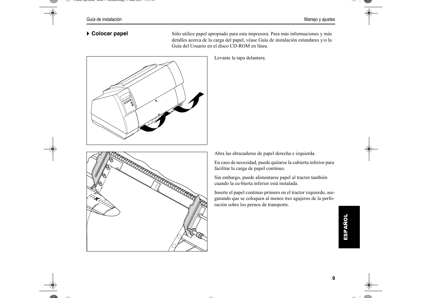 Dascom T2150S Quick Start Guide Cutter Option User Manual | Page 93 / 104