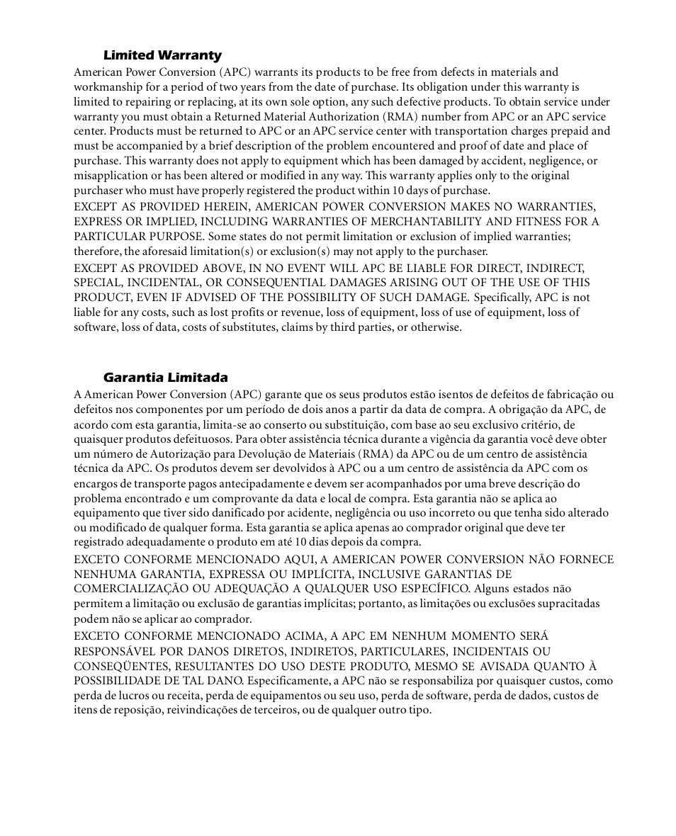 APC SMARTUPS Smart-UPS 700 User Manual | Page 58 / 60