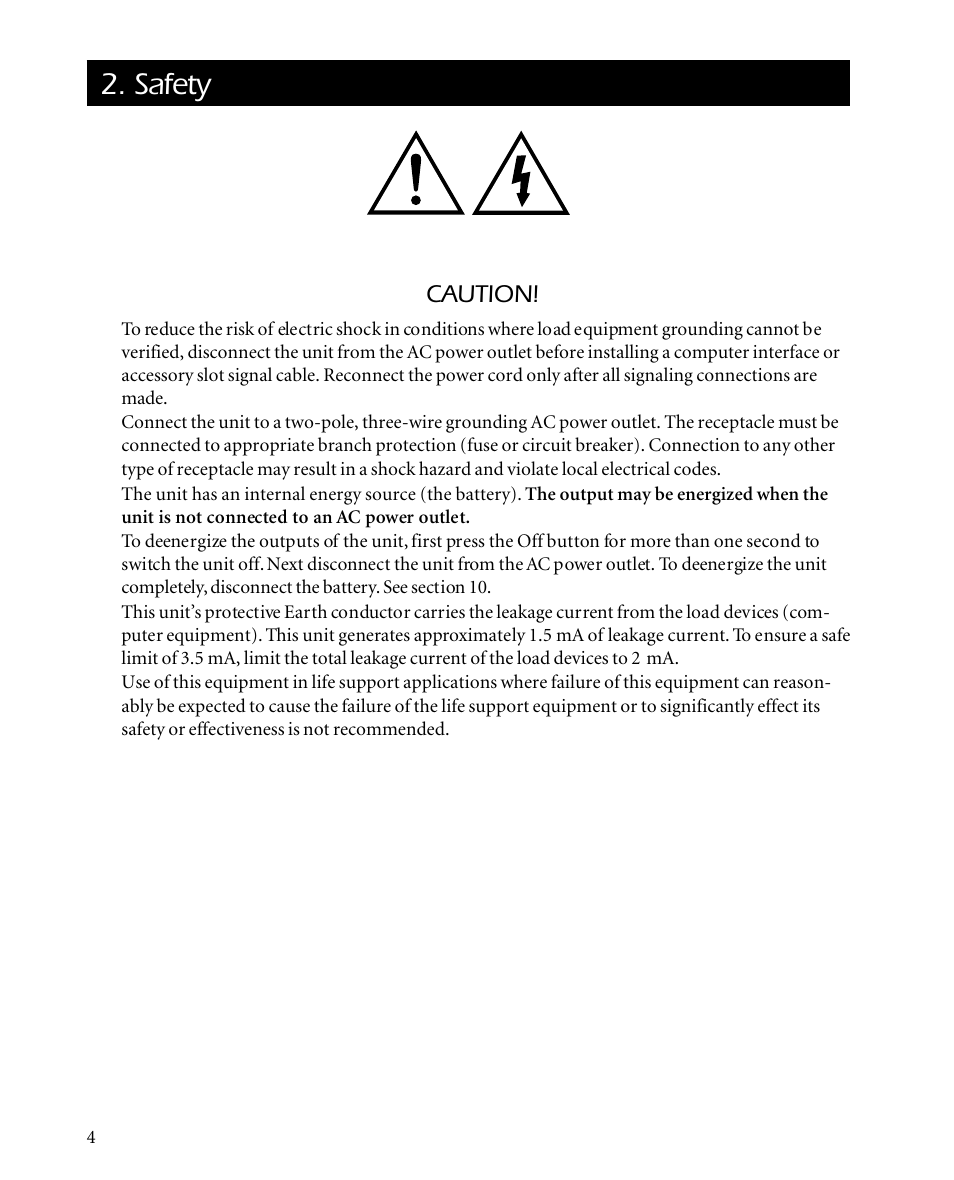 Safety, Caution | APC SMARTUPS Smart-UPS 700 User Manual | Page 8 / 60