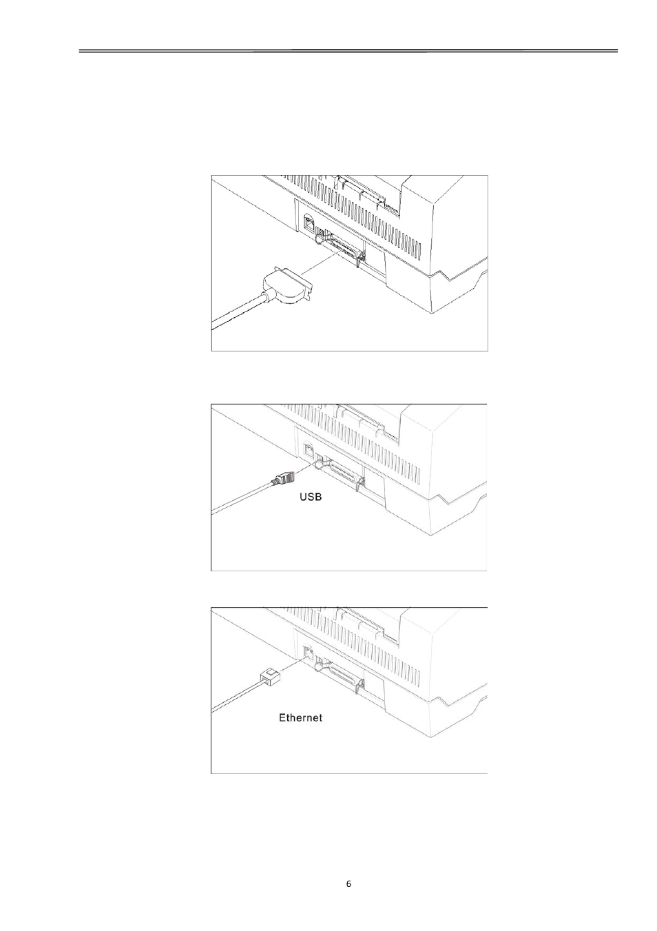 1 parallel interface (ieee 1284), 2 usb 2.0 (full speed), 3 ethernet | Tally dascom 2610 | Dascom 2600 User Guide User Manual | Page 19 / 129