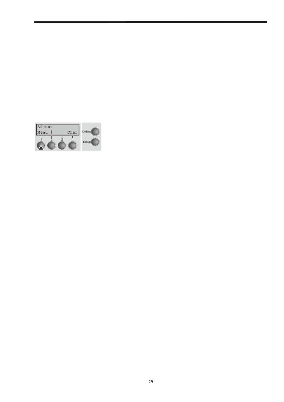 2 setting the parameters through the lcd panel, 1 enabling access to menu mode, Tally dascom 2610 | Dascom 2600 User Guide User Manual | Page 42 / 129