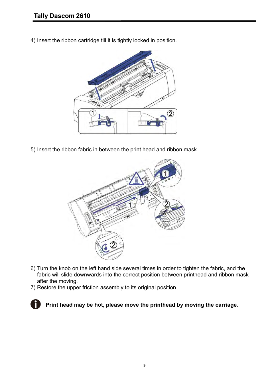 Tally dascom 2610 | Dascom 2600 User Guide User Manual | Page 22 / 133