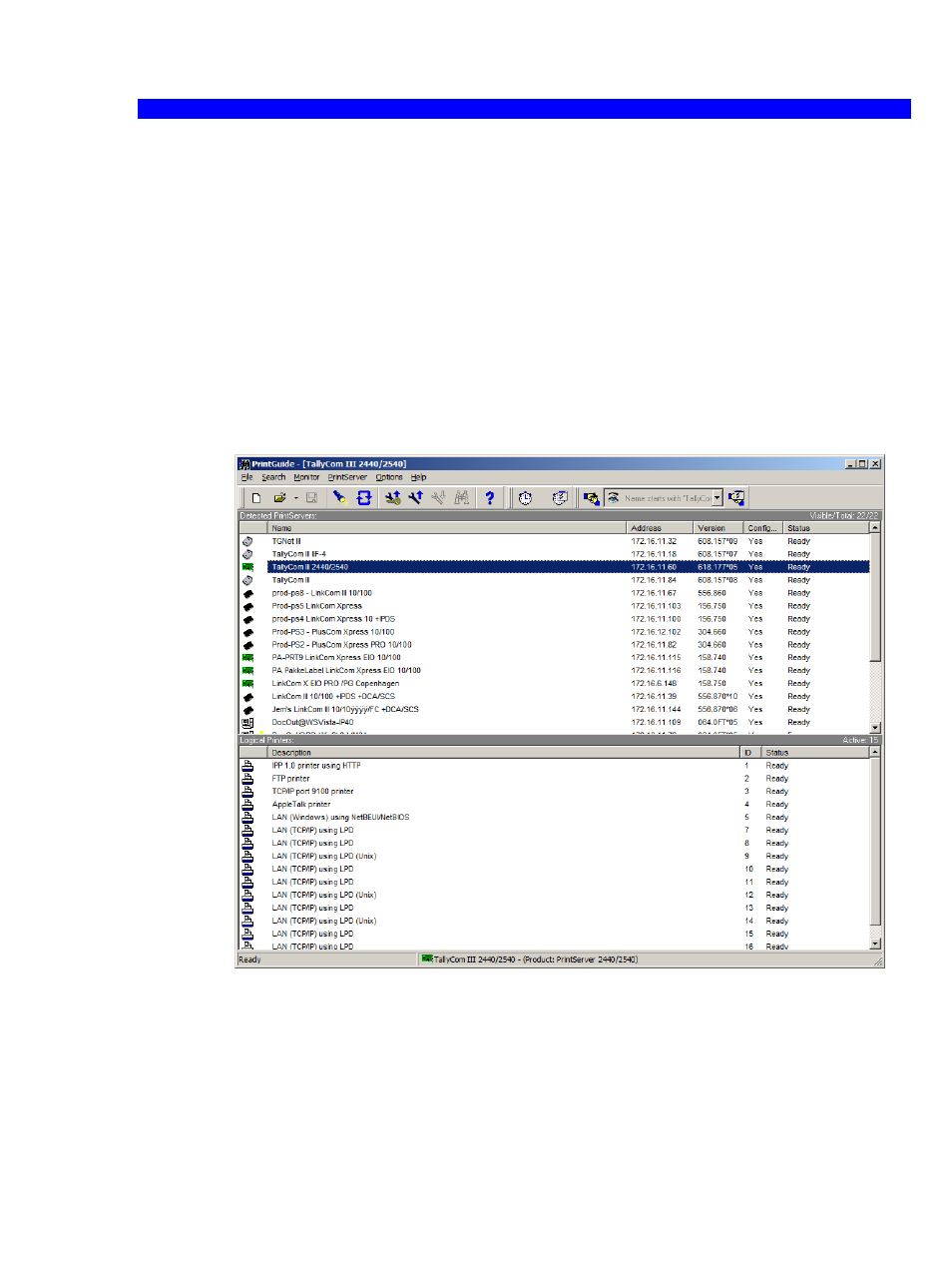 2 online help, 3 start printguide, 4 monitor view | Online help, Start printguide, Monitor view | Dascom TallyCom III Getting started with PrintGuide User Manual | Page 4 / 24