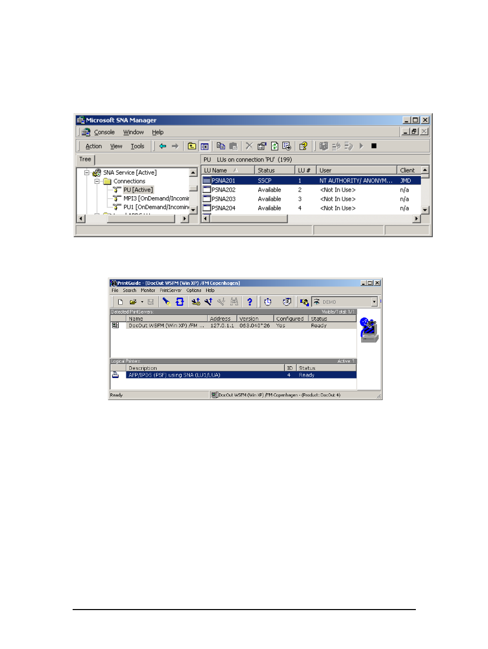 2 microsoft sna/his status indication, 3 docout status indication, Microsoft sna/his status indication | Docout status indication | Dascom TallyCom III IBM AS400/iSeries Host Print Set-up Guide User Manual | Page 23 / 35