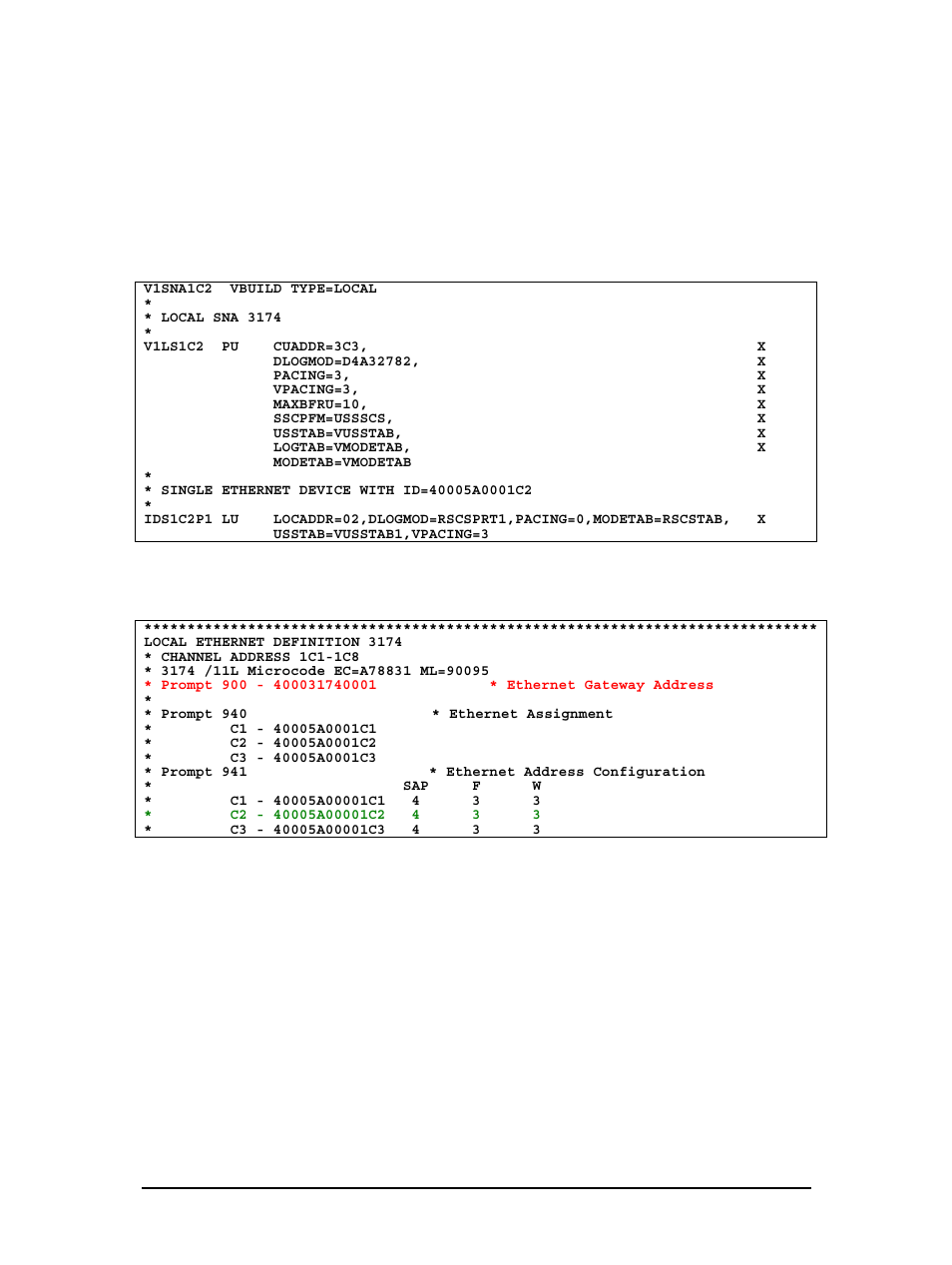 2 ethernet - ps pu definition for 3174, Ethernet - ps pu definition for 3174 | Dascom TallyCom III IBM AS400/iSeries Host Print Set-up Guide User Manual | Page 7 / 35