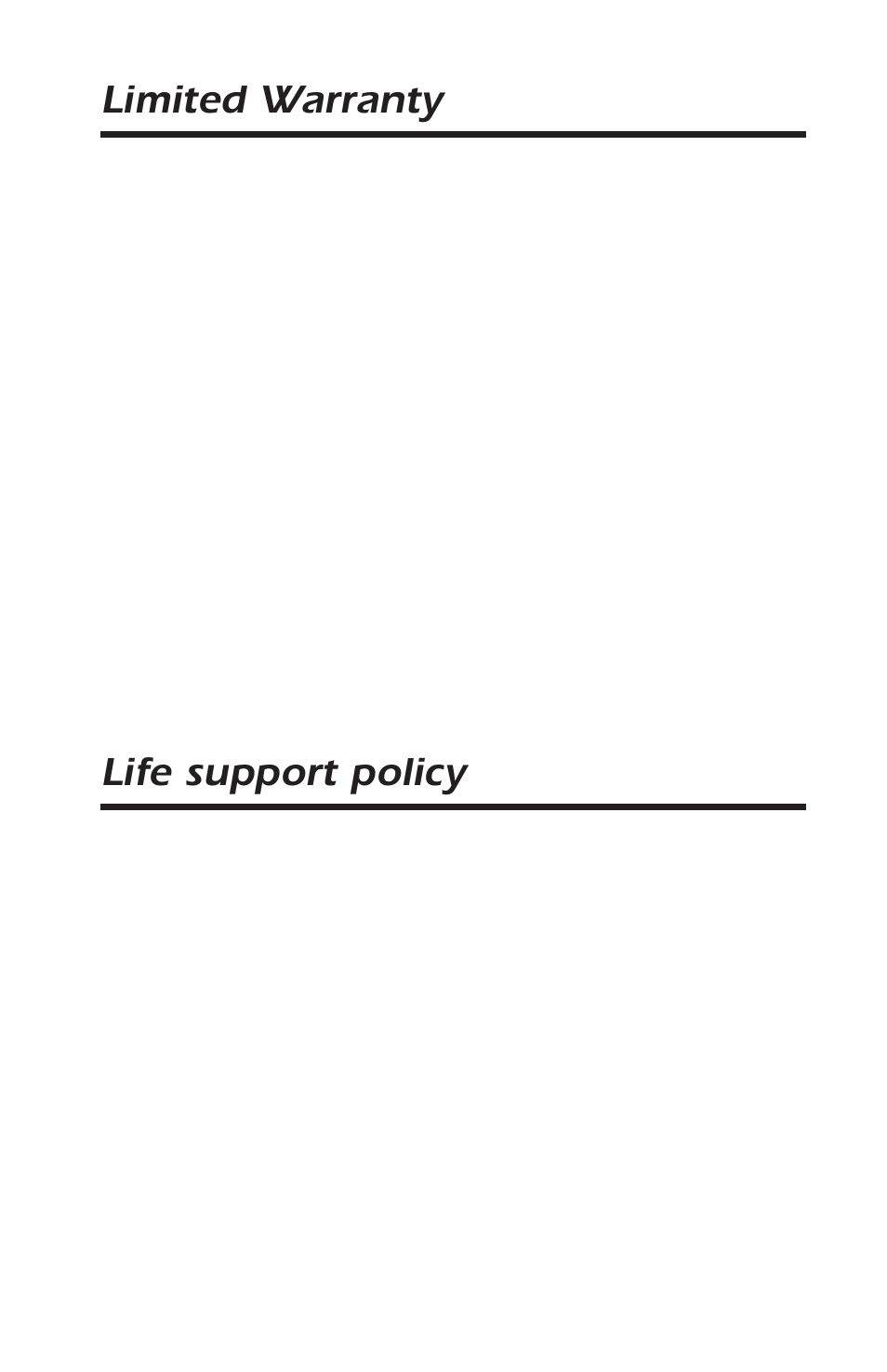 Limited warranty, Life support policy | APC AP9608 User Manual | Page 51 / 52