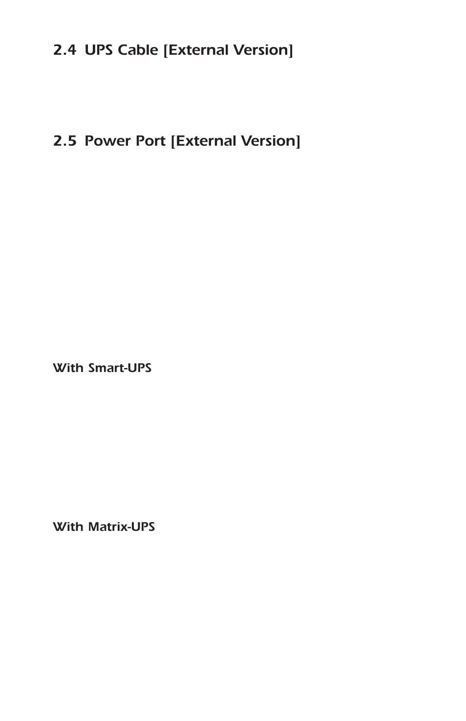 4 ups cable [external version, 5 power port [external version | APC AP9608 User Manual | Page 7 / 52