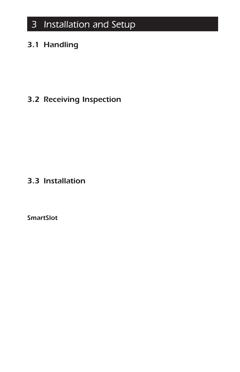 3 installation and setup, 1 handling, 2 receiving inspection | 3 installation | APC AP9608 User Manual | Page 9 / 52