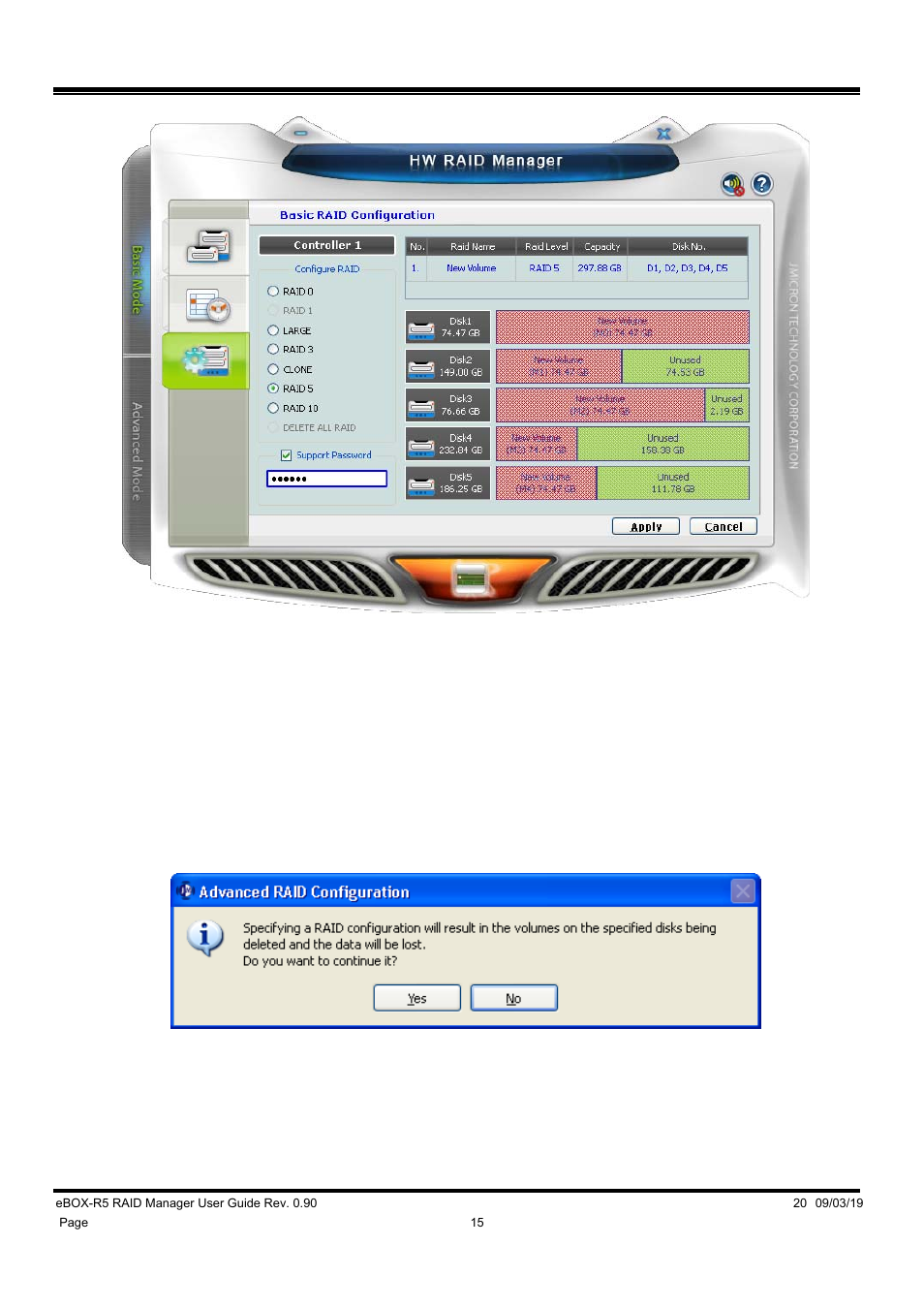 DATOptic eBOX-R5 RAID Manager User Manual | Page 15 / 26