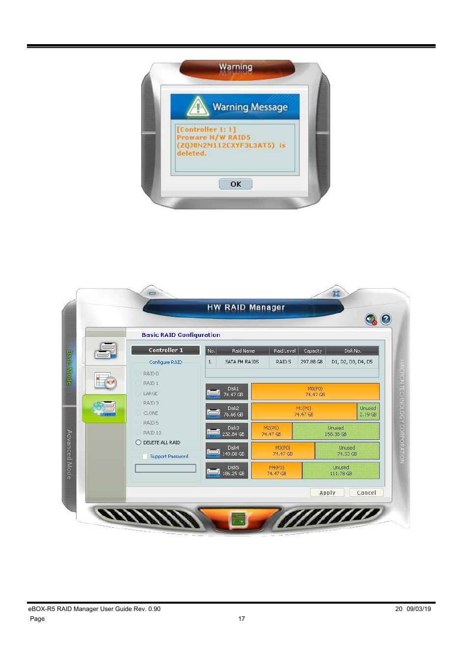 DATOptic eBOX-R5 RAID Manager User Manual | Page 17 / 26