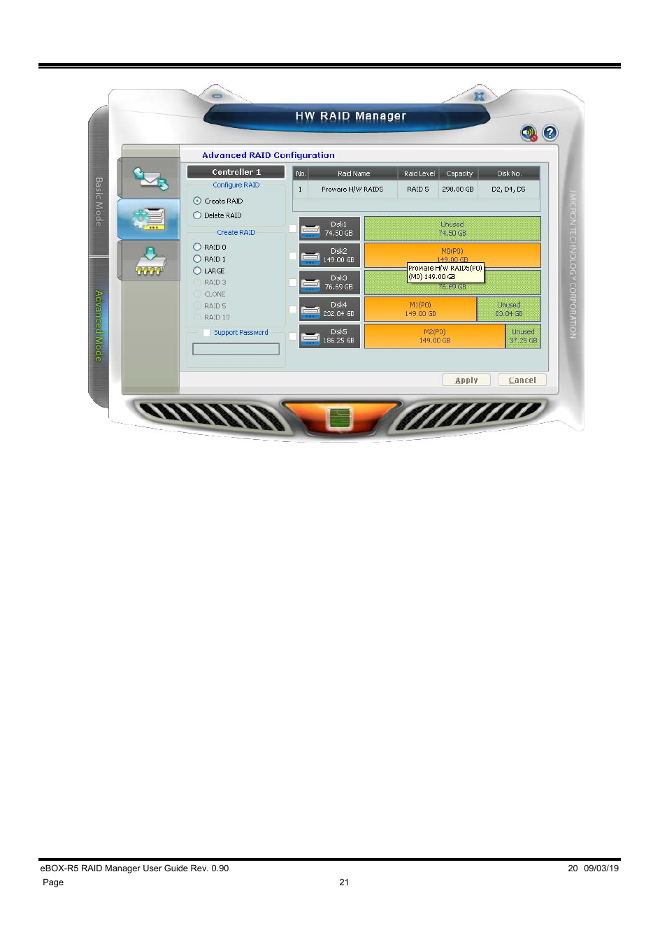 DATOptic eBOX-R5 RAID Manager User Manual | Page 21 / 26