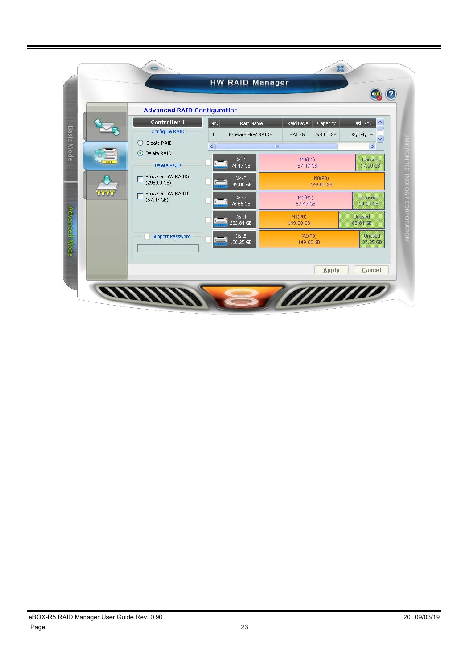DATOptic eBOX-R5 RAID Manager User Manual | Page 23 / 26