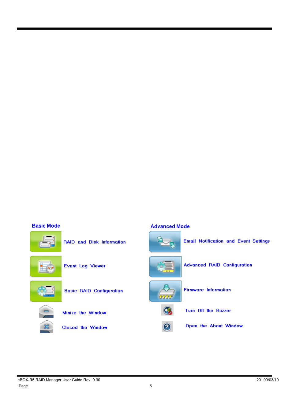 Introduction | DATOptic eBOX-R5 RAID Manager User Manual | Page 5 / 26