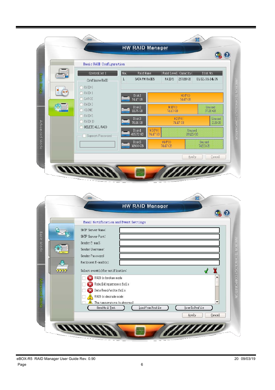 DATOptic eBOX-R5 RAID Manager User Manual | Page 6 / 26
