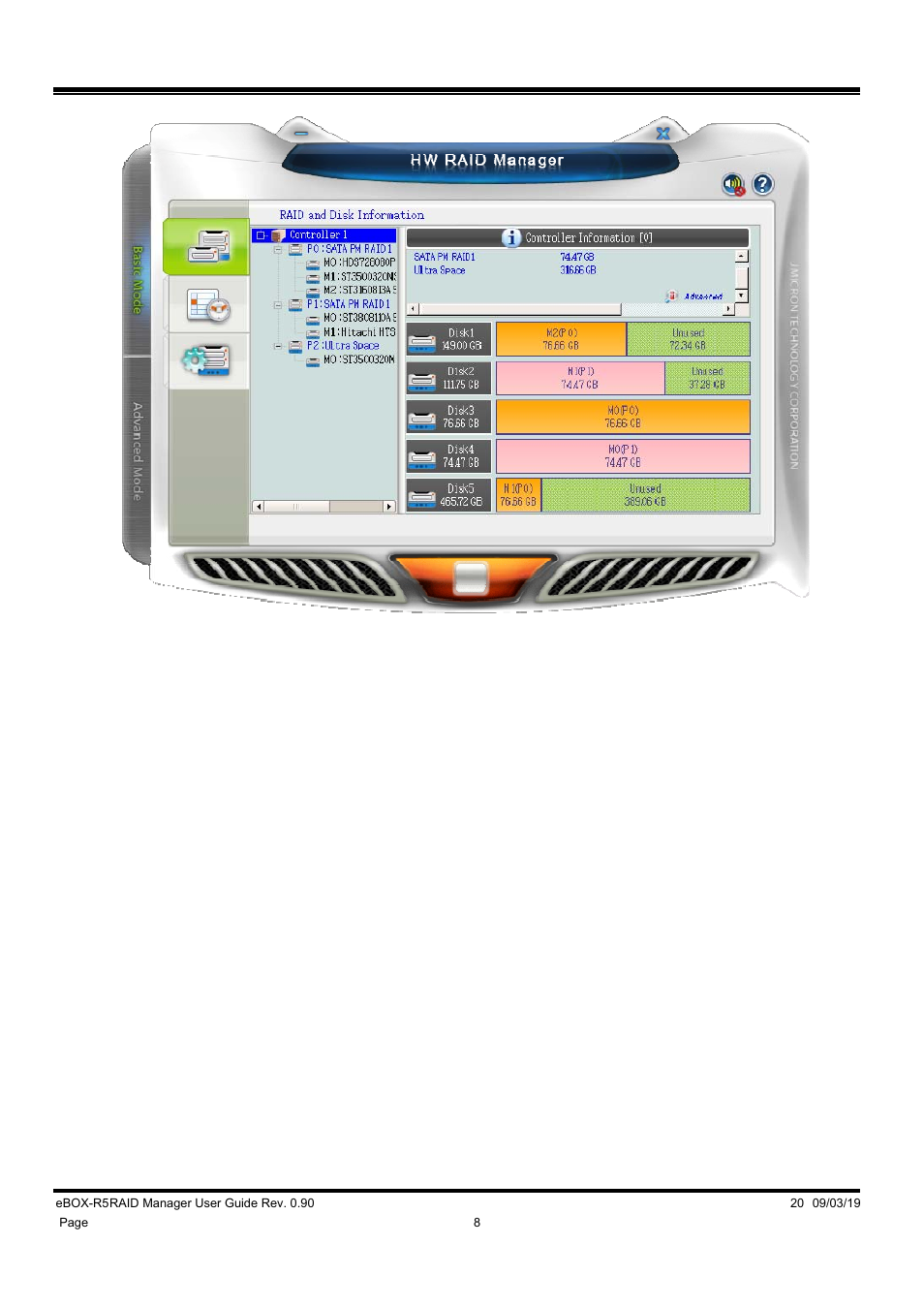 DATOptic eBOX-R5 RAID Manager User Manual | Page 8 / 26