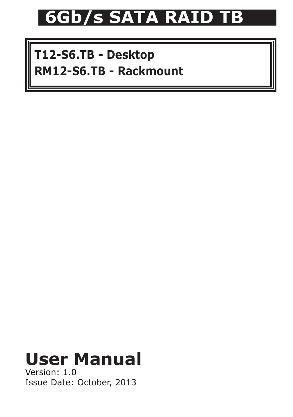 DATOptic RM12-S6.TB - Rackmount User Manual | 90 pages