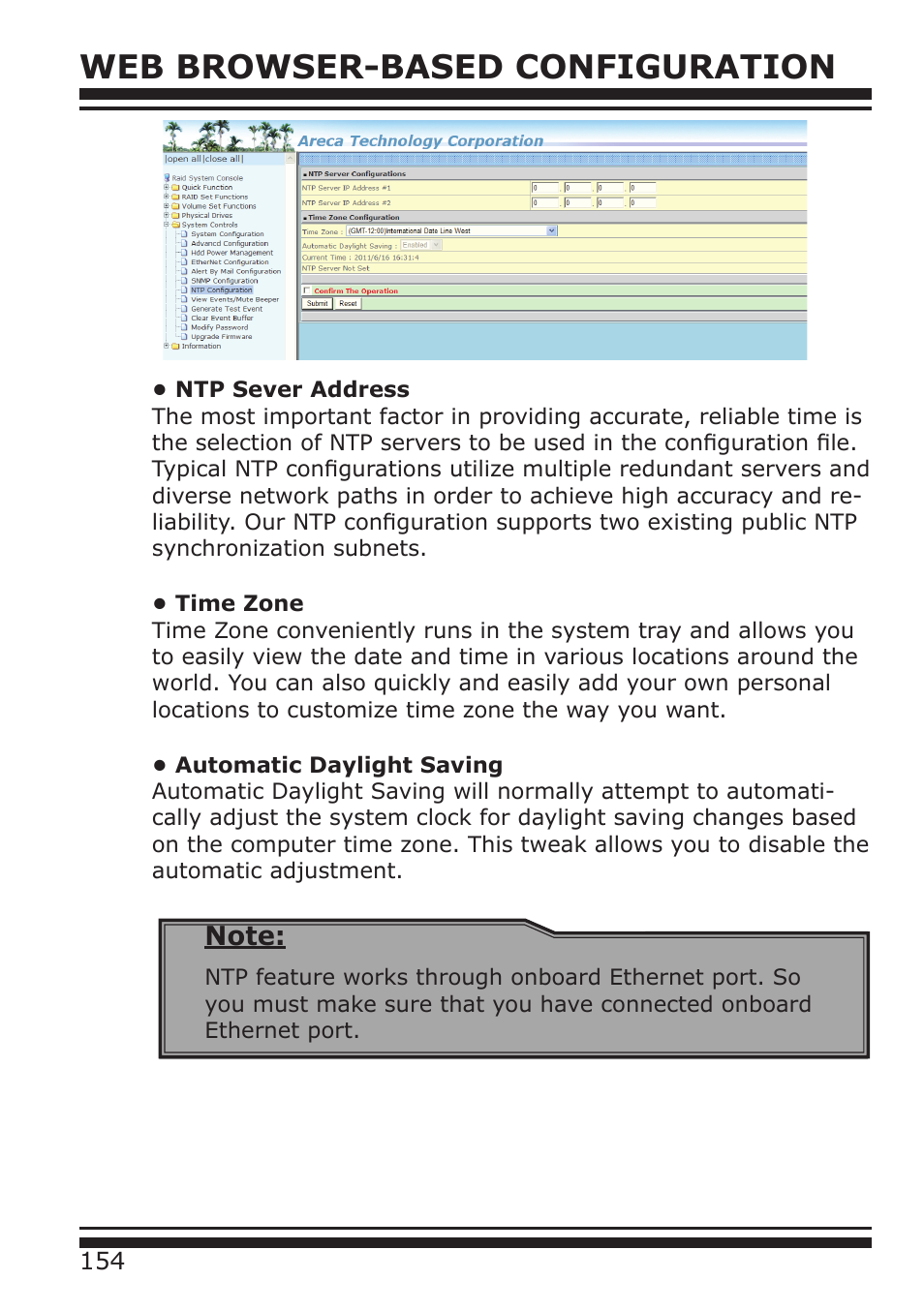Web browser-based configuration | DATOptic RM12-S6.TB - Rackmount User Manual | Page 45 / 90