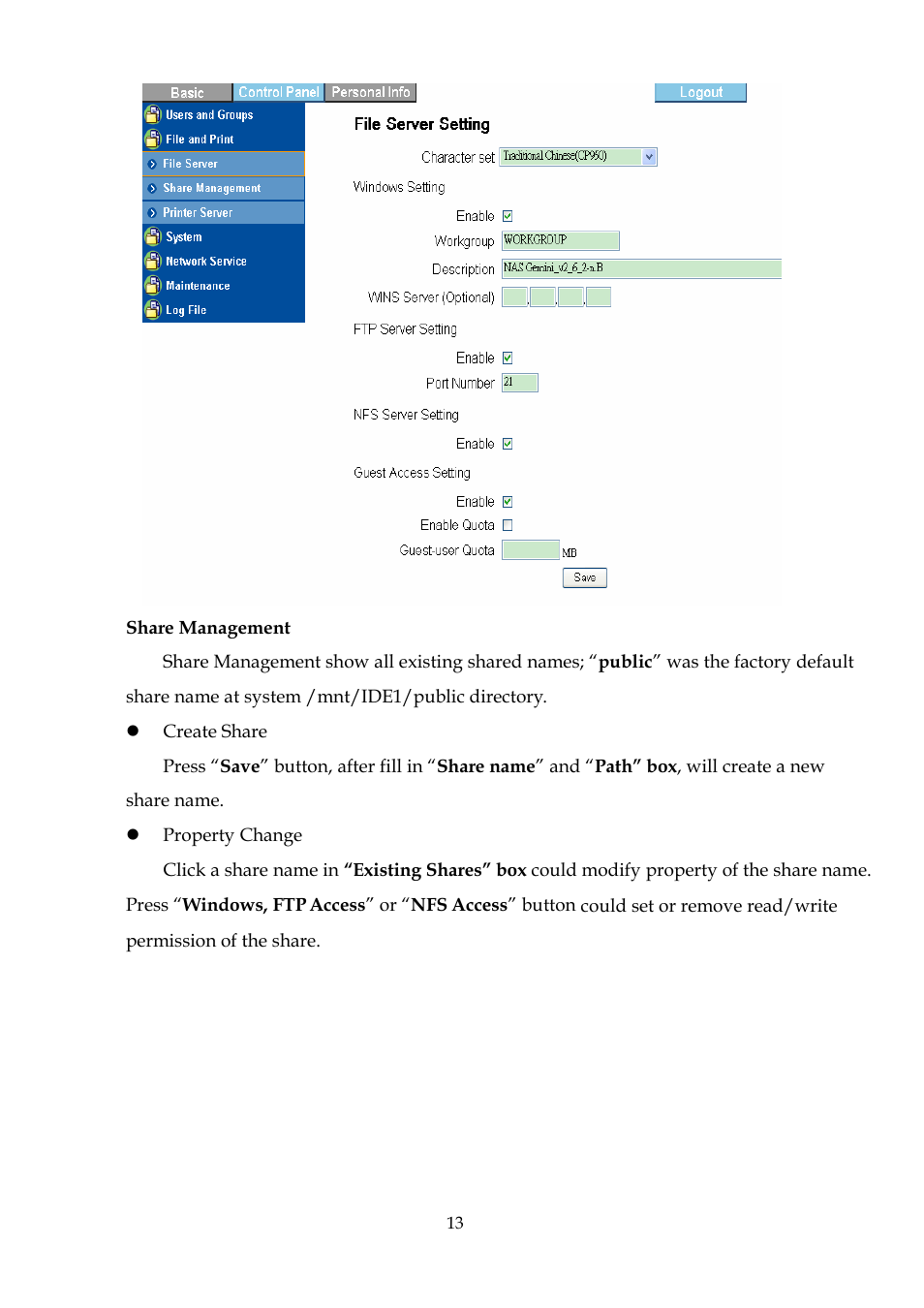 DATOptic 2BAY_NAS User Manual | Page 14 / 38