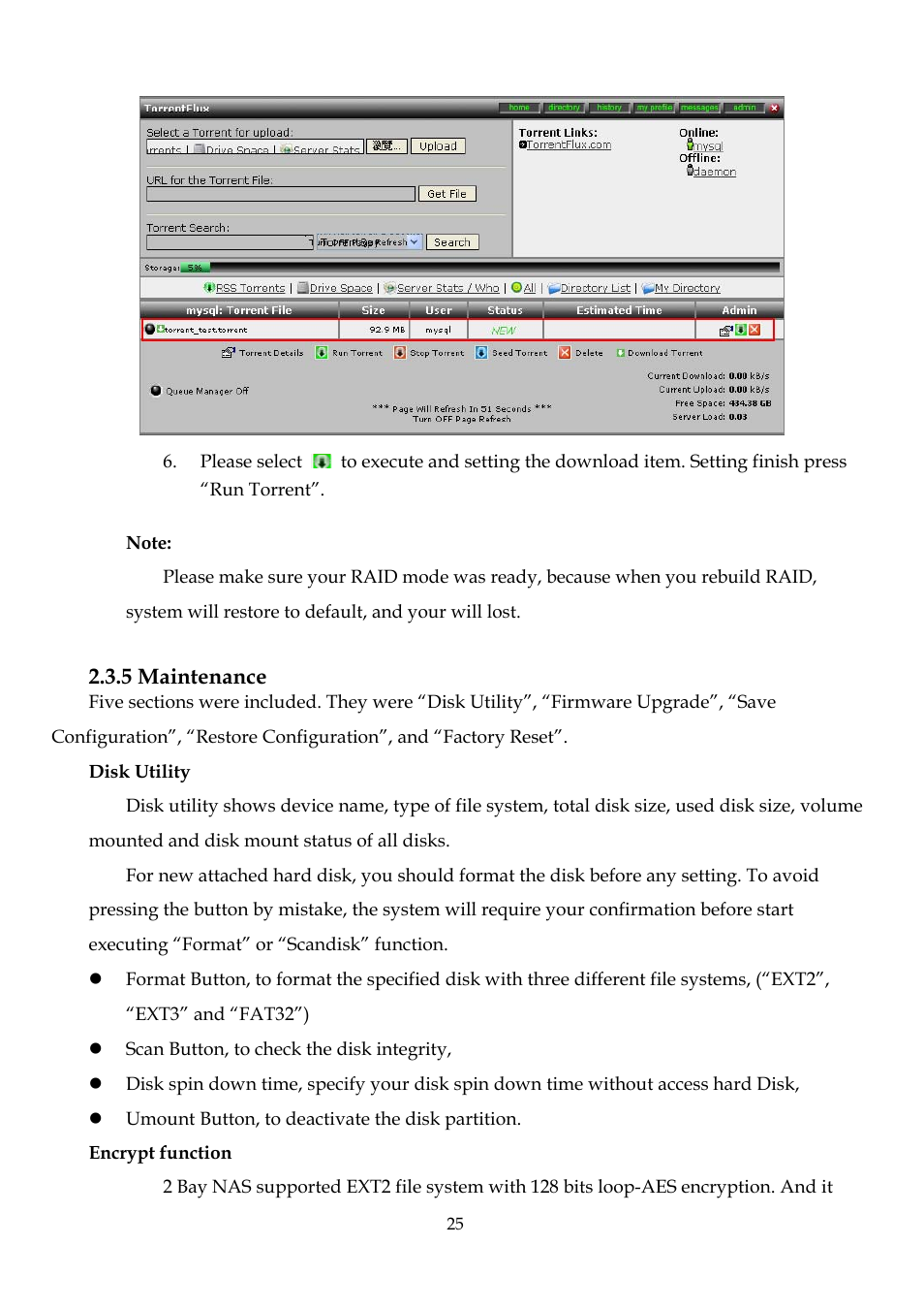 DATOptic 2BAY_NAS User Manual | Page 26 / 38
