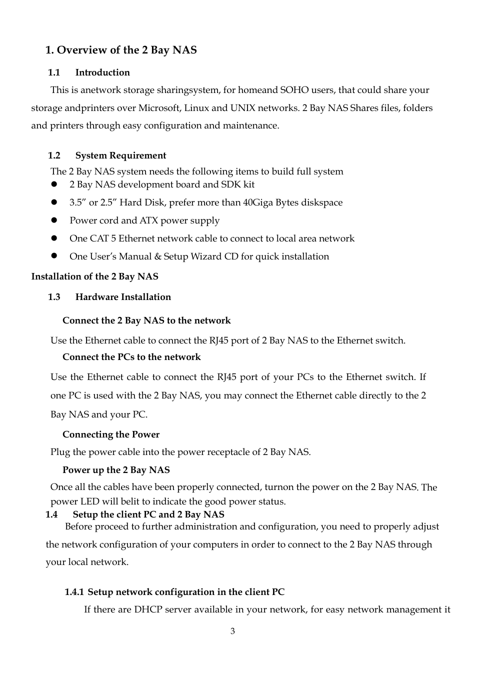 DATOptic 2BAY_NAS User Manual | Page 4 / 38