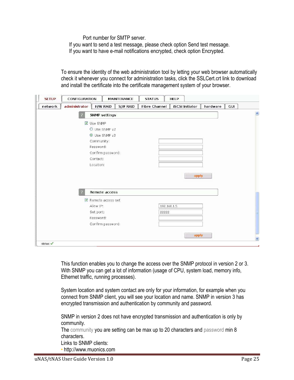 DATOptic uNAS – tNAS User Manual | Page 25 / 98