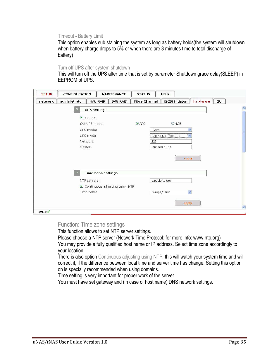 DATOptic uNAS – tNAS User Manual | Page 35 / 98