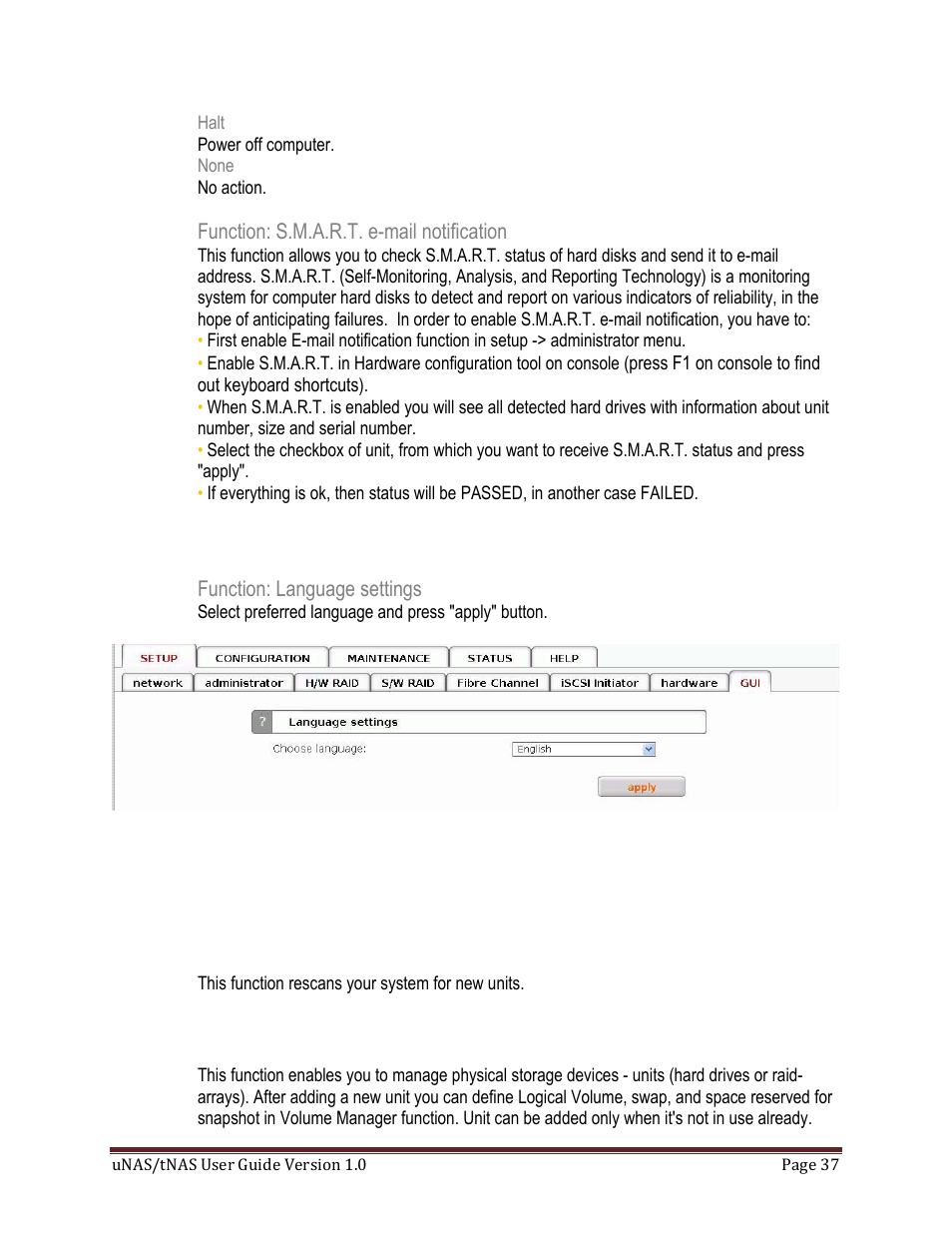 DATOptic uNAS – tNAS User Manual | Page 37 / 98