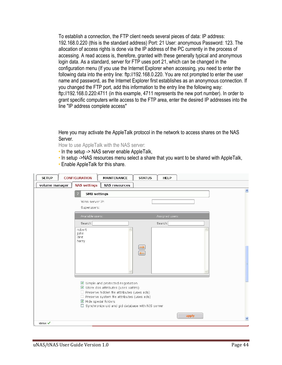 DATOptic uNAS – tNAS User Manual | Page 44 / 98