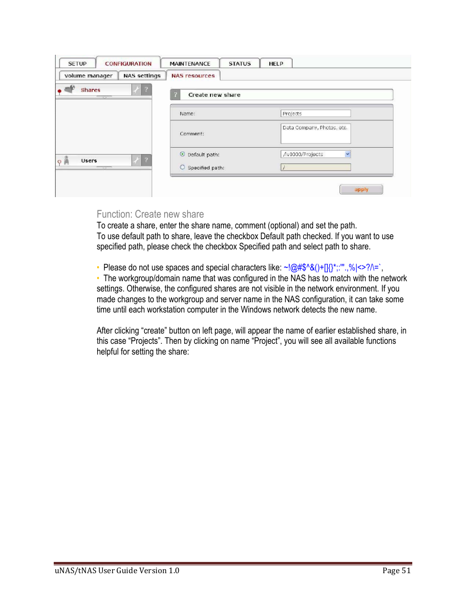 DATOptic uNAS – tNAS User Manual | Page 51 / 98