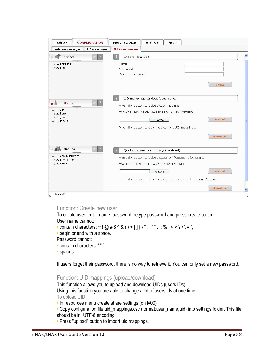 DATOptic uNAS – tNAS User Manual | Page 58 / 98