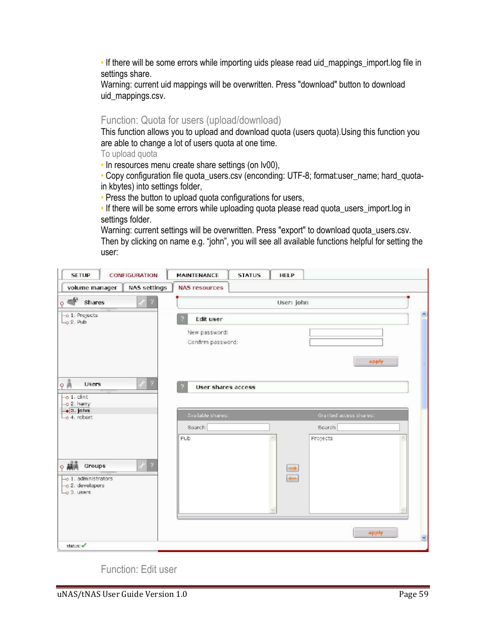 DATOptic uNAS – tNAS User Manual | Page 59 / 98