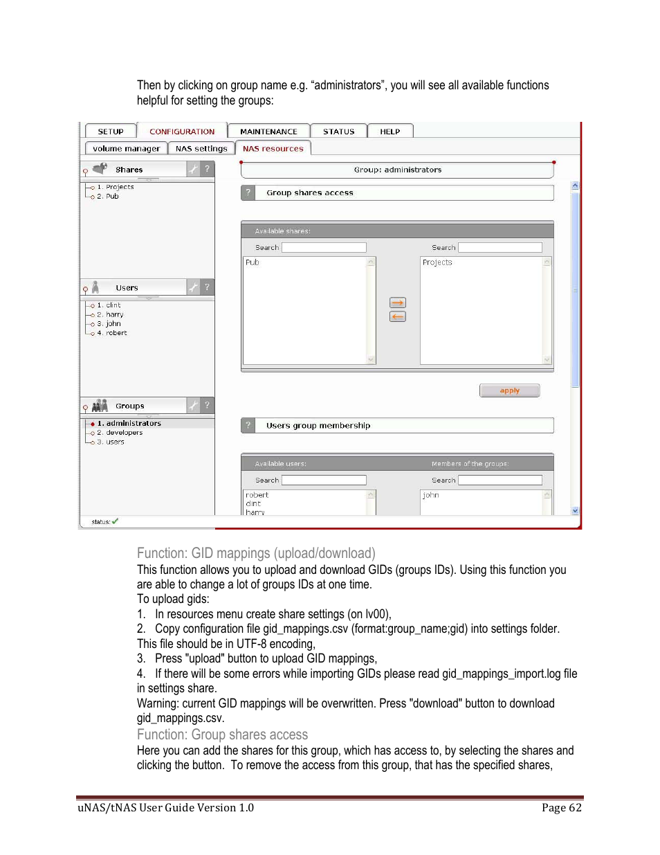 DATOptic uNAS – tNAS User Manual | Page 62 / 98