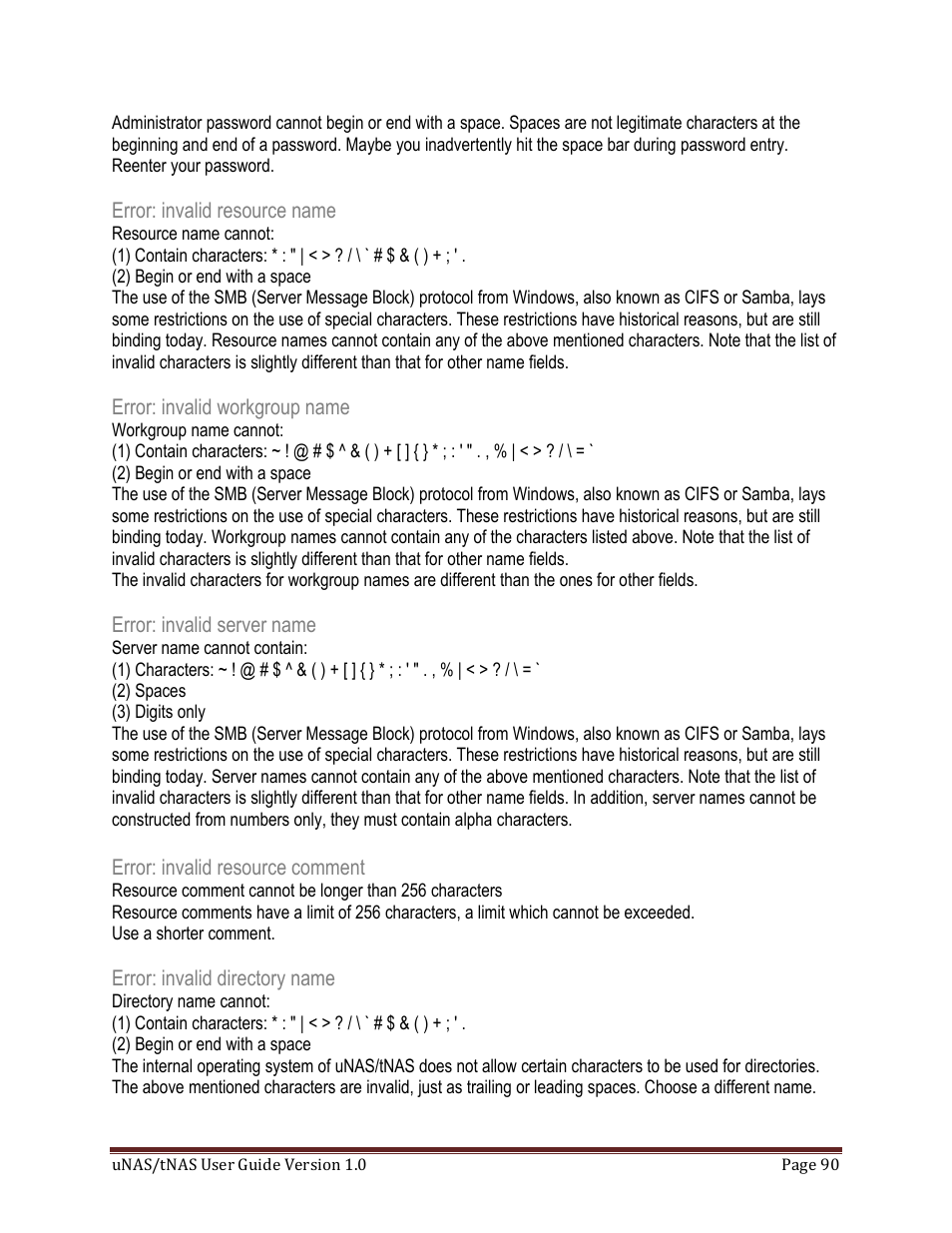 DATOptic uNAS – tNAS User Manual | Page 90 / 98