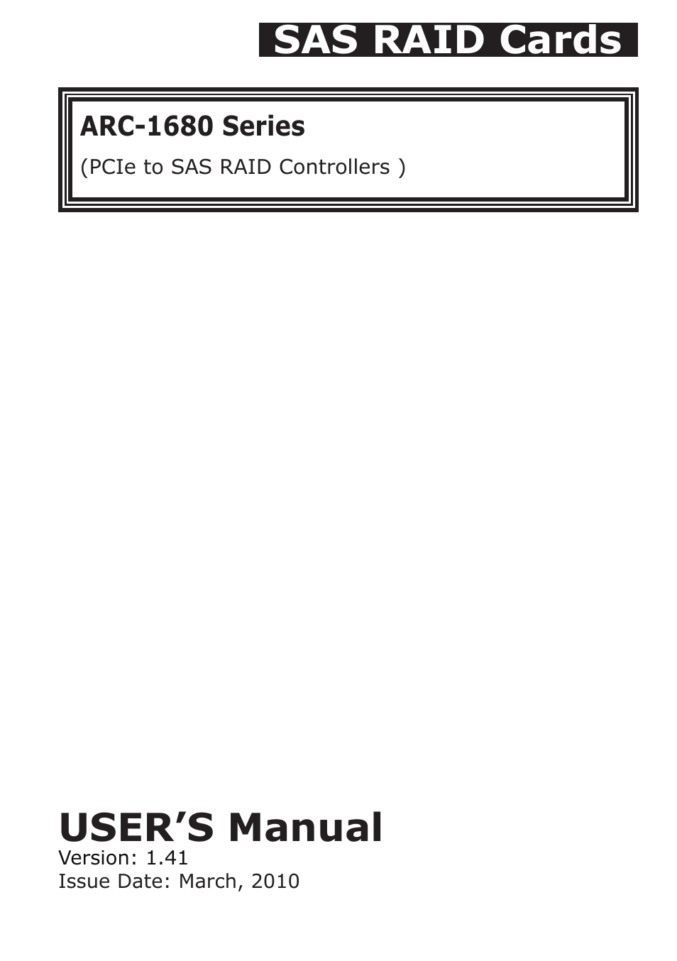 DATOptic ARC-1680 Series User Manual | 184 pages