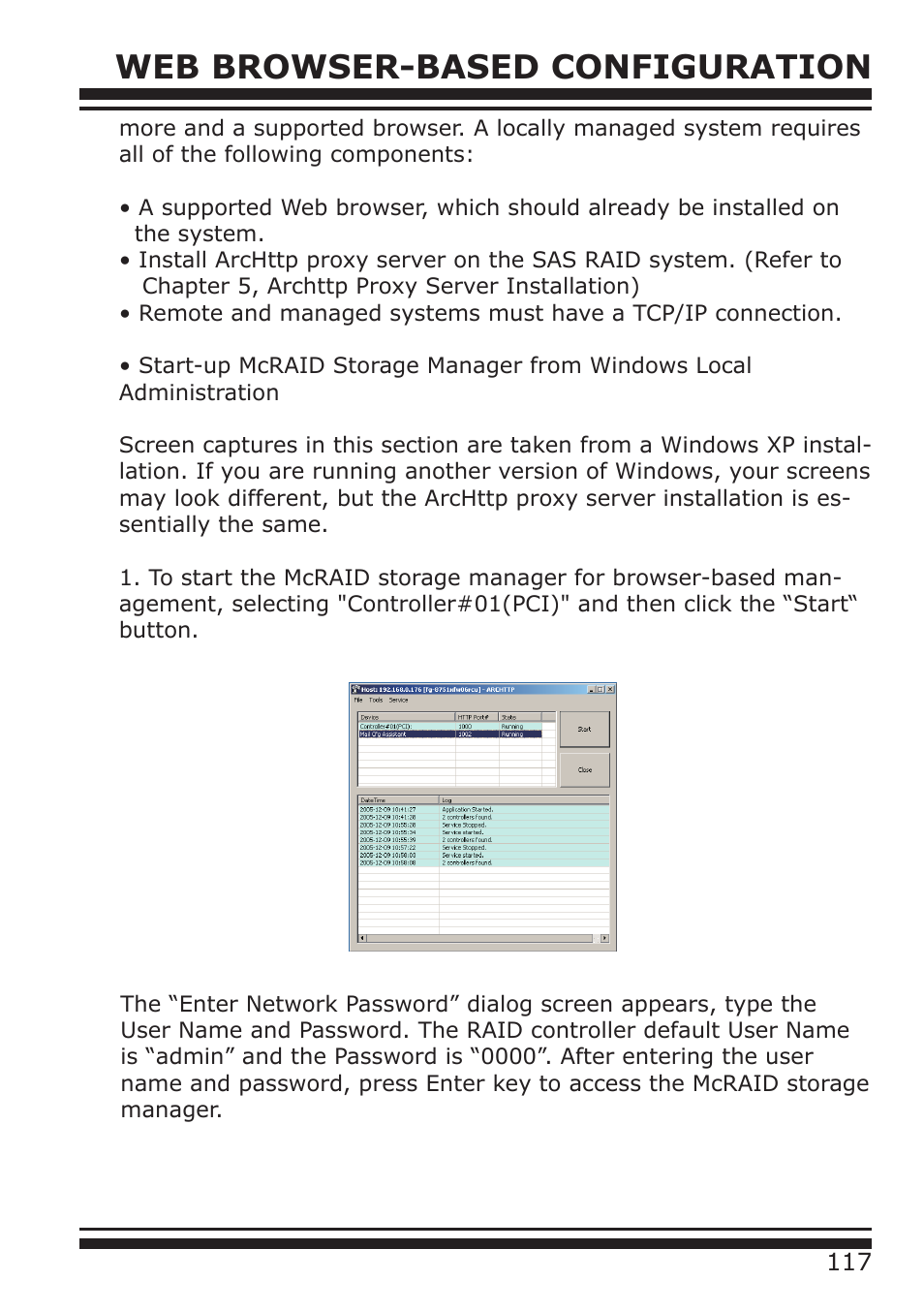 Web browser-based configuration | DATOptic ARC-1680 Series User Manual | Page 117 / 184