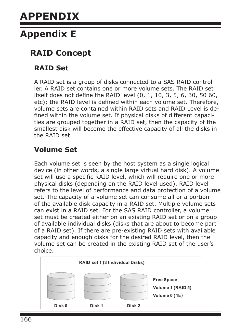 Appendix, Appendix e, Raid concept | DATOptic ARC-1680 Series User Manual | Page 166 / 184