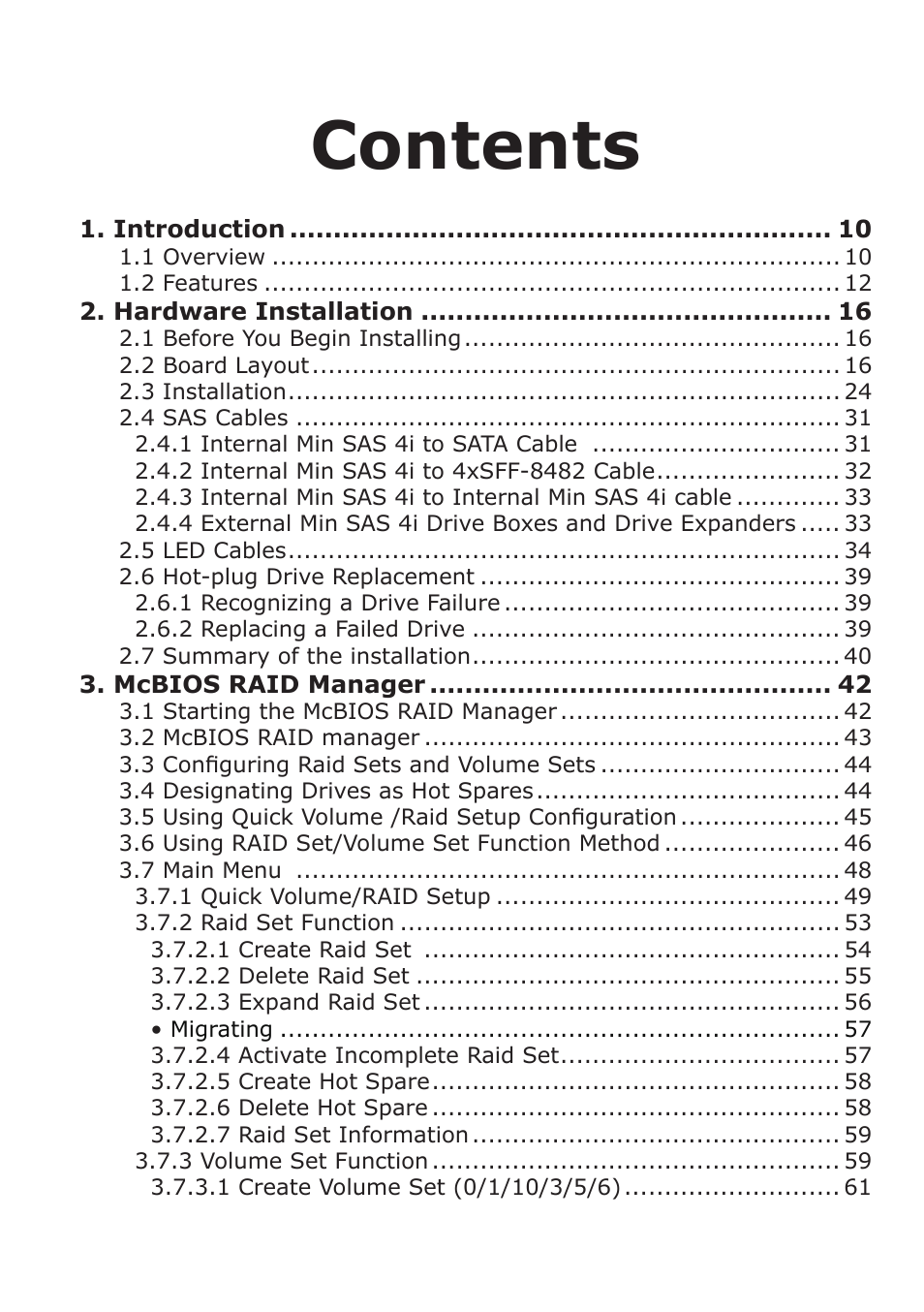 DATOptic ARC-1680 Series User Manual | Page 3 / 184