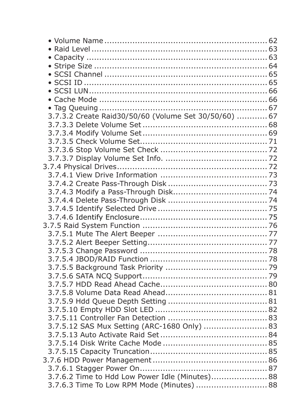 DATOptic ARC-1680 Series User Manual | Page 4 / 184