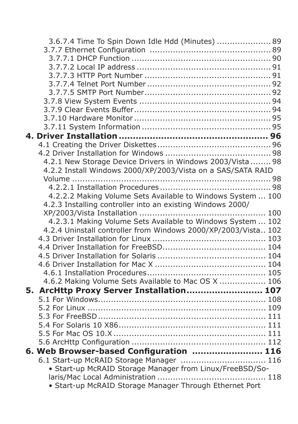 DATOptic ARC-1680 Series User Manual | Page 5 / 184