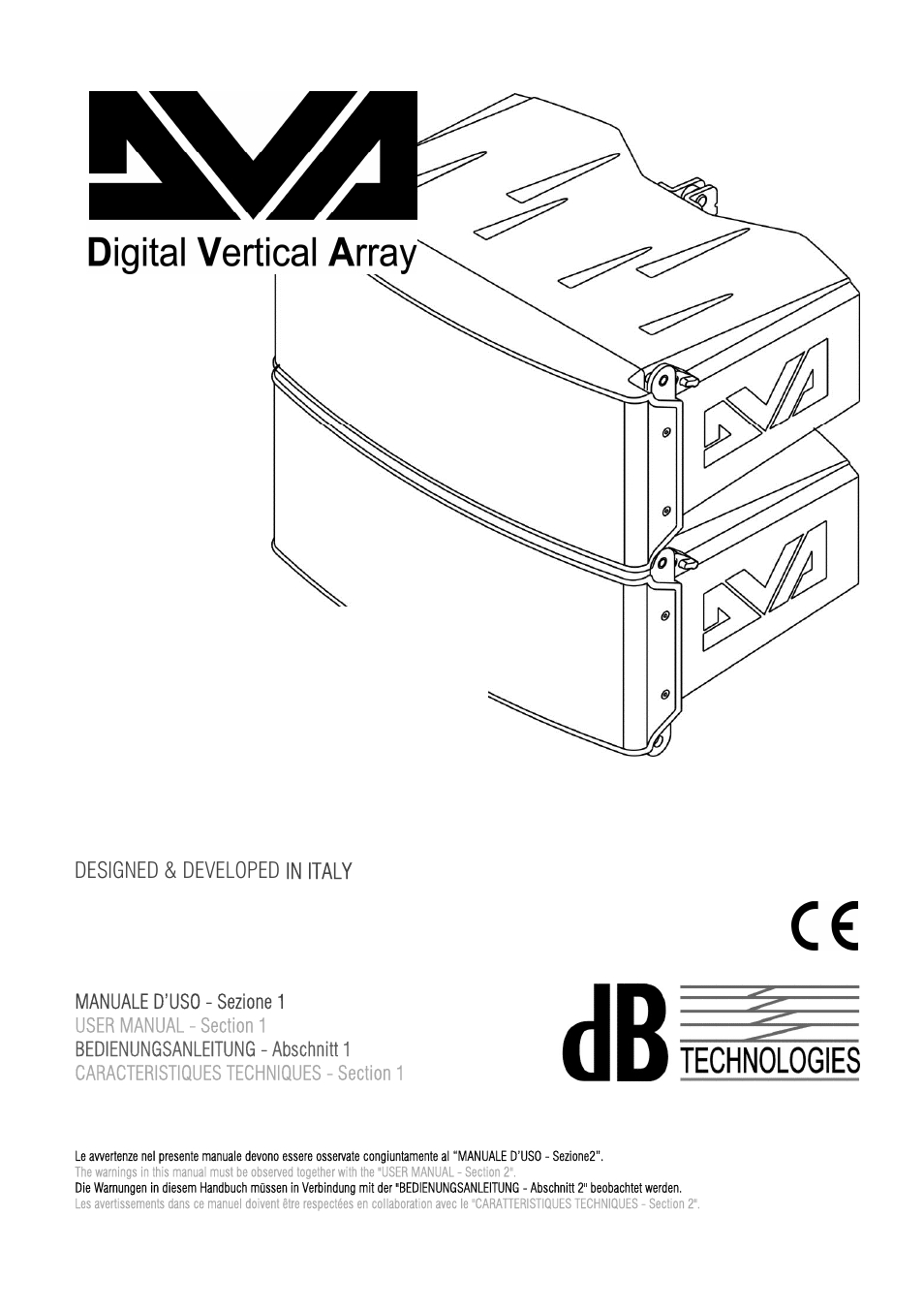 dB TECHNOLOGIES DVA M2S User Manual | 44 pages