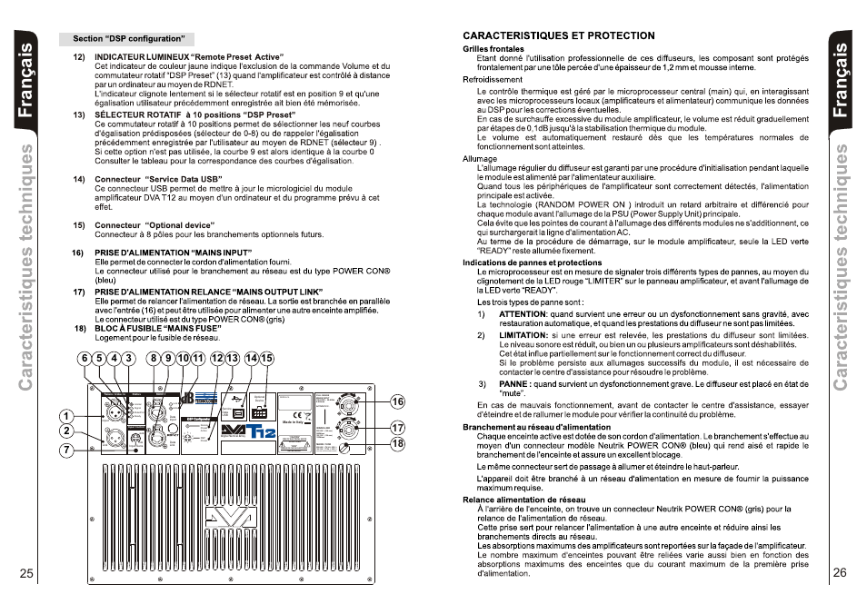 Français, Replace fuse with same ratings) | dB TECHNOLOGIES DVA T12 v1 User Manual | Page 14 / 26