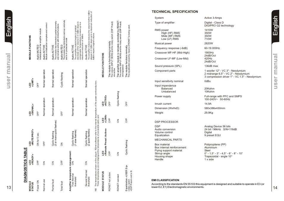 English | dB TECHNOLOGIES DVA T12 v1 User Manual | Page 8 / 26