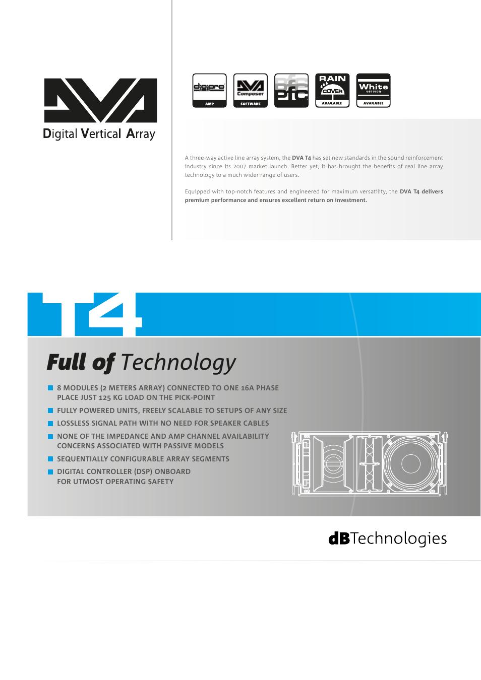 Full of technology | dB TECHNOLOGIES DVA Series User Manual | Page 13 / 18