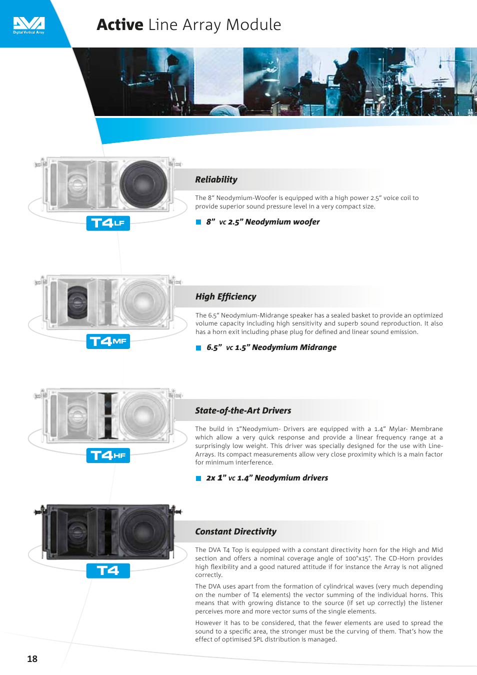 Active line array module | dB TECHNOLOGIES DVA Series User Manual | Page 15 / 18