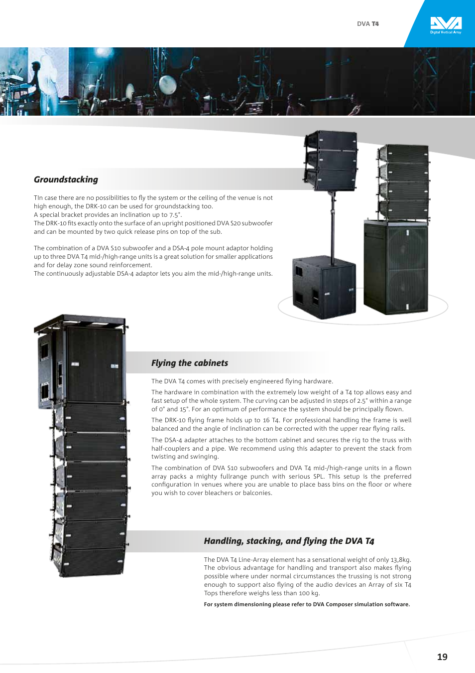 Top performance combined with total control, Active line array module | dB TECHNOLOGIES DVA Series User Manual | Page 16 / 18